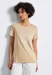 STREET ONE T-Shirt mit Wording Artwork