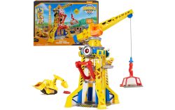 Rubble & Crew - Baupfoten Hof Kran-Spielset, Spielfahrzeug