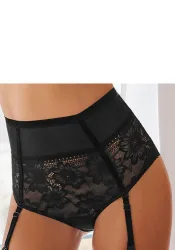 Lascana - Slip, für Damen, Schwarz, Größe 44-46