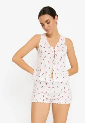 LSCN by LASCANA Shorty 2 mit süssem Chilli-Print