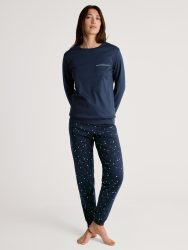 Calida - Pyjama, für Damen, Dunkelblau, Größe S