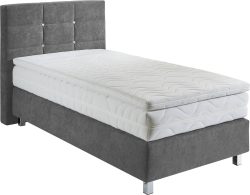 Westfalia Schlafkomfort Boxspringbett mit Knöpfen in Kristalloptik, wahlweise mit Topper