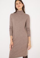 Cecil Strickkleid mit Rollkragen, knielang