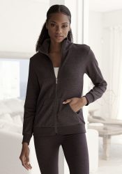 Bench. Sweatjacke »- Loungejacke«, mit glänzender Logostickerei am Stehkragen