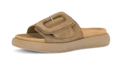 Gabor, Gabor Pantolette, Plateau, Sommerschuh, Schlappen mit grosser Zierschnalle