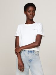 Tommy Hilfiger - T-Shirt, für Damen, Ecru, Größe M