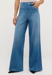 Angels - Liva Jeans Wide Leg The Light One, für Damen, Hellblau, Größe W32/L32