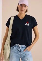 Kurzarm Sweatshirt mit Backprint