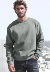 John Devin Sweatshirt, Langarm, Pullover mit Struktur, Rundhals, Baumwollmischung