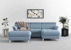 sit&more Ecksofa, inklusive Kopfteilverstellung, wahlweise mit Bettfunktion und Bettkasten