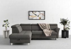 sit&more Ecksofa, inklusive Kopfteilverstellung, wahlweise mit Bettfunktion und Bettkasten