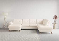 sit&more Wohnlandschaft »Göteborg«, inklusive Sitztiefenverstellung und Federkern, wahlweise mit Bettfunktion und Bettkasten