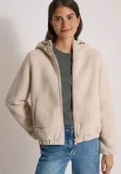 Teddy-Jacke mit Softshell-Details
