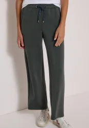 Wide Leg Hose in Silk-Touch-Qualität