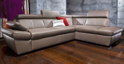 exxpo - sofa fashion Ecksofa, inklusive Kopfteil- und Armteilverstellung, wahlweise mit Bettfunktion und Bettkasten