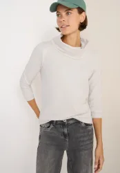 Cecil 3/4-Arm-Shirt mit grossem Kragen