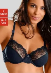 Nuance by Lascana Bügel-BH Packung, mit schöner Stickereispitze – auch ideal für grosse Grössen