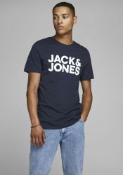 Jack & Jones - T-Shirt, für Herren, Marine, Größe M