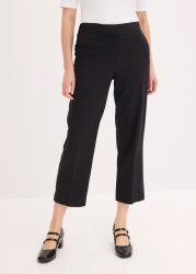bonprix 3/4-Hose Regular Fit, mit Schlitz, aus Polyester, Viskose und Elasthan