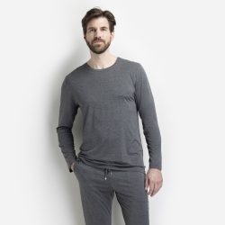 ISA bodywear - Shirt, langarm, für Herren, Mediumgrau, Größe M