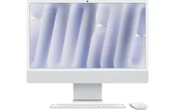 Apple - iMac 24-inch Retina 4.5K, Nano,M4/256GB SSD/16GB, Silber, 256 GB