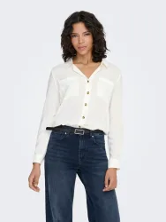 Only - Bluse, für Damen, Schneeweiss, Größe M