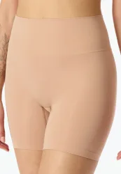Schiesser Shorts Seamless Beige - Seamless Contouring für Damen, Größe 38, 85 % Polyamid, 15 % Elasthan