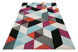Esprit Teppich »Uptown«, rechteckig, bunt, handgetuftet, grafischer Retro Look für Wohnzimmer, Schlafzimmer