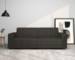 Dorel Home 3-Sitzer »Allie II Schlafsofa 225 cm«, Bett-Funktion (108/190cm), Rückenlehne 2-teilig, mit Steppung