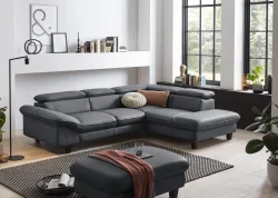 Home affaire Ecksofa mit Kopfteilverstellung, wahlweise mit Bettfunktion & Bettkasten