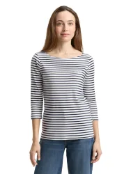 TOM TAILOR 3/4-Arm-Shirt im Streifen-Design
