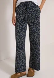 Wide Leg Hose in Silk-Touch-Qualität