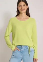 Pullover mit Rundhals und Struktur
