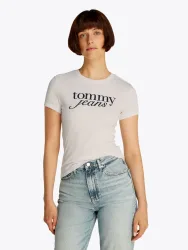 Tommy Jeans T-Shirt mit Logodruck auf der Brust