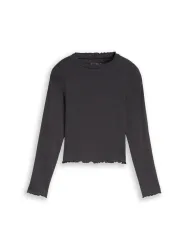 TOM TAILOR T-Shirt mit Rippstruktur