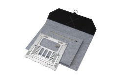 4smarts - Notebook-Sleeve Felty+ FoldStand ErgoFix, 13