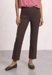 High Waist Straight Leg Hose im Casual Fit