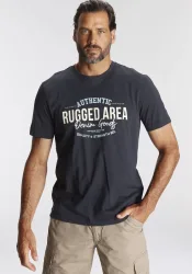 Mans World T-Shirt Kurzarm, Regular Fit, mit Print, Rundhalsausschnitt
