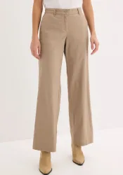 bonprix Leinenhose aus Leinen-Baumwoll-Mix, Loose Fit, komfortable Leibhöhe