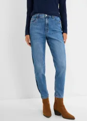 bonprix Mom-Jeans High Waist croppedblau 48Damen