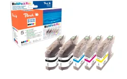 Peach - Tintenset Bher LC-127XL C, M, Y, 2x BK, One Size