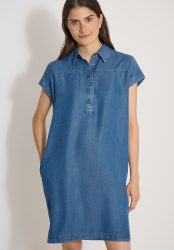 Knielanges Kleid im Denim