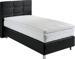 Westfalia Schlafkomfort Boxspringbett mit Knöpfen in Kristalloptik, wahlweise mit Topper
