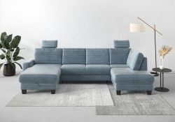 Home affaire Wohnlandschaft »Summer«, mit oder ohne Bettfunktion und Bettkasten, wengefarbene Holzfüsse