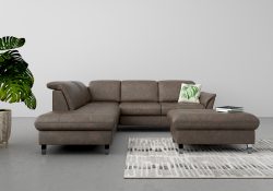 sit&more Ecksofa, wahlweise mit Kopfteilverstellung, Bettfunktion und Stauraum