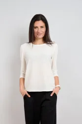 Seidel Moden 3/4-Arm-Shirt Shirt mit Struktur - Viskose/Stretch - MADE IN GERMANY