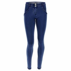 Wr.up® Shaping Pants Damen Blau Denim Dunkel XL