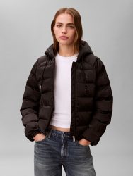 Calvin Klein Jeans Steppjacke mit Kapuze Regular fit mit Rundhalsausschnitt