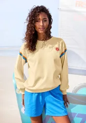 Bench. Loungewear Sweatshirt, mit modischen Druck Details, Loungewear