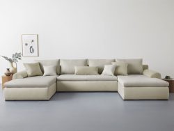 Home affaire Wohnlandschaft »Win«, wahlweise mit Bettfunktion und Bettkasten